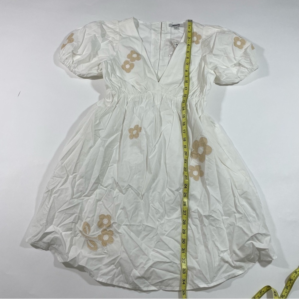 New Madewell Annamarie Mini Dress White Embroidered NL107 - Picture 8 of 9